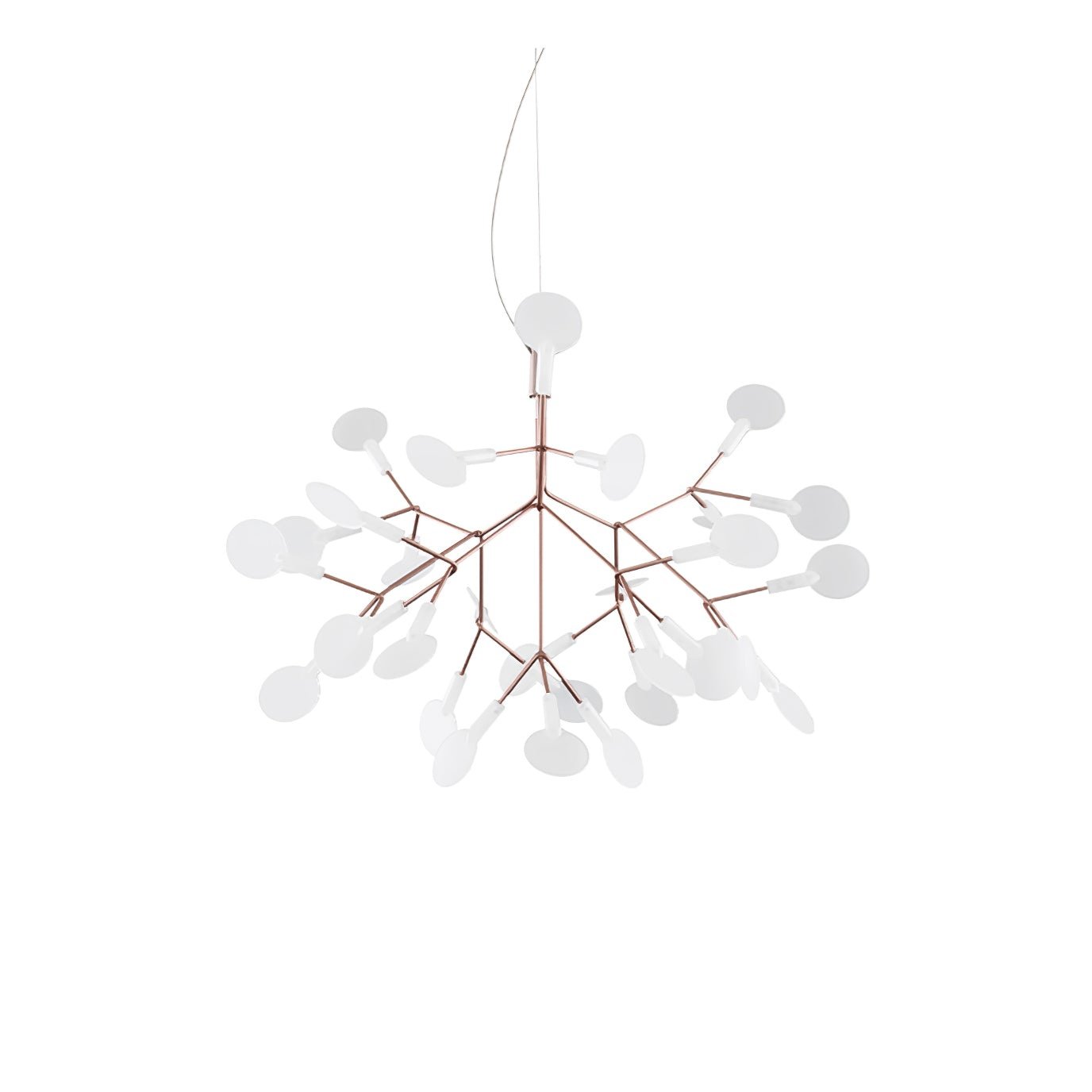 Rose Gold Firefly LED Candelabrum Chandelier