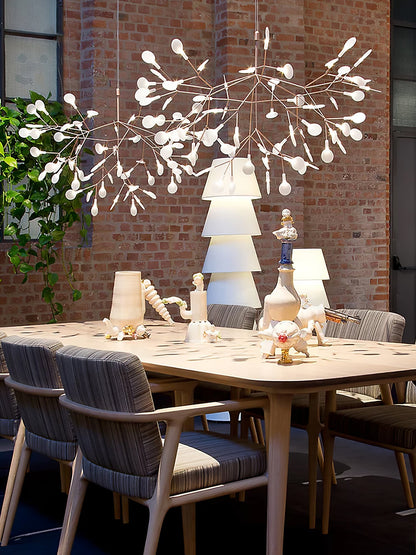 Rose Gold Firefly LED Candelabrum Chandelier