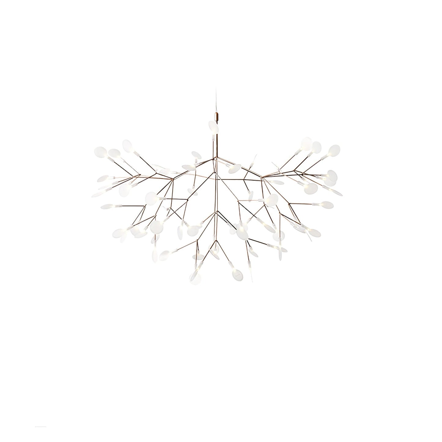 Rose Gold Firefly LED Candelabrum Chandelier