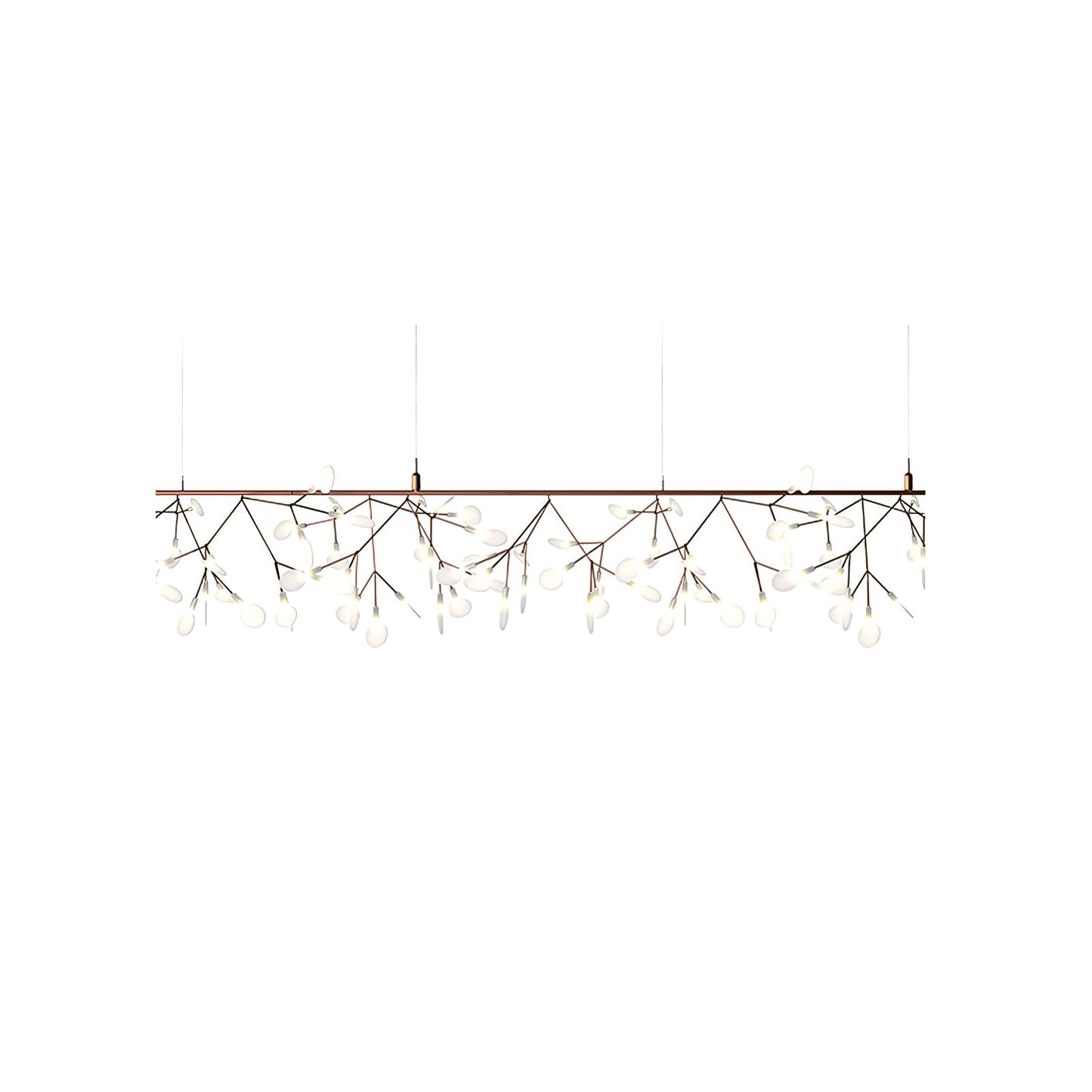 Rose Gold Firefly LED Candelabrum Chandelier