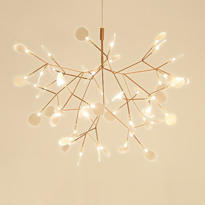 Rose Gold Firefly LED Candelabrum Chandelier