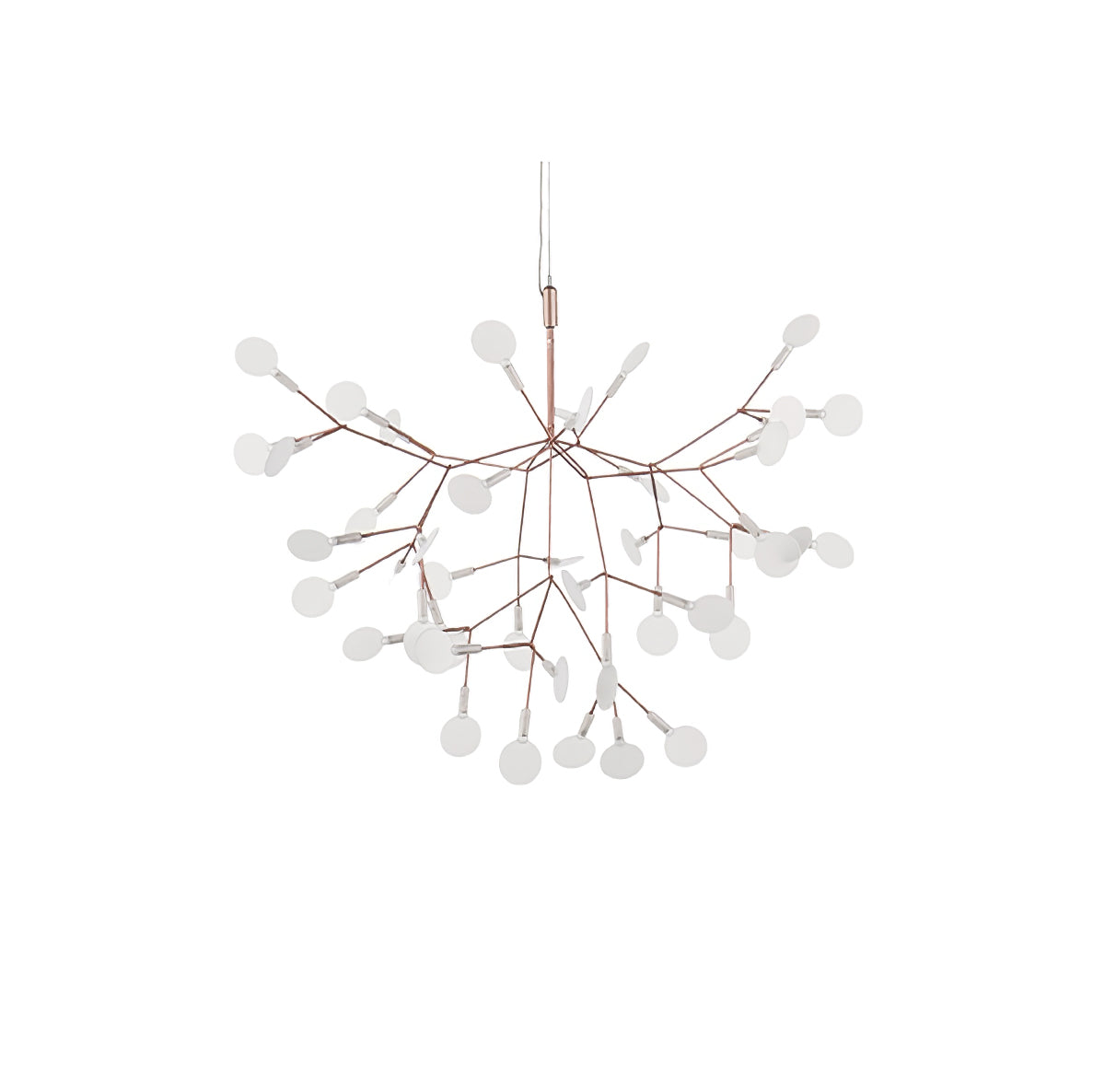 Rose Gold Firefly LED Candelabrum Chandelier