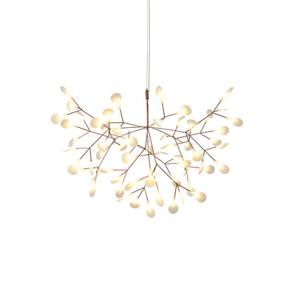 Rose Gold Firefly LED Candelabrum Chandelier