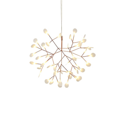 Rose Gold Firefly LED Candelabrum Chandelier