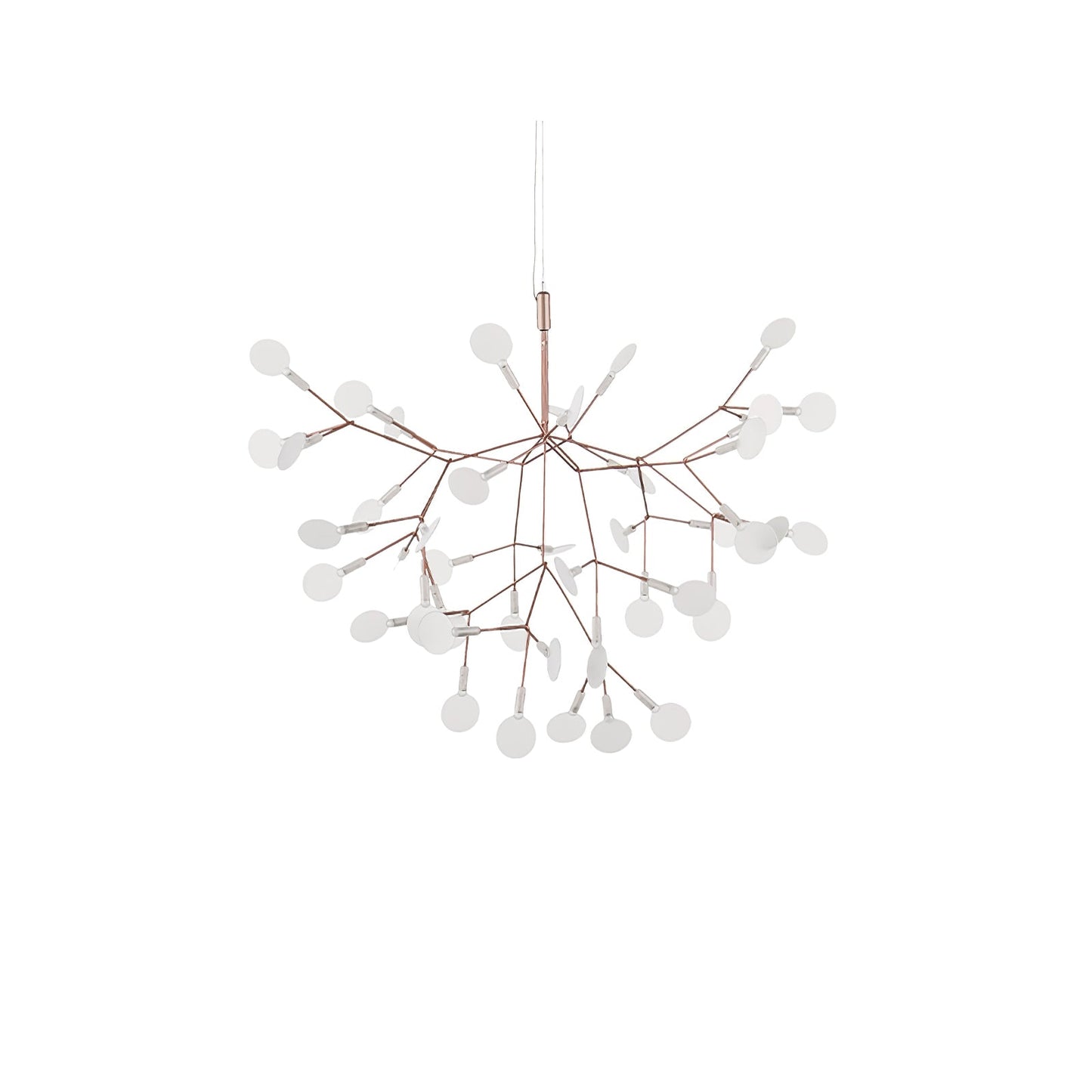Rose Gold Firefly LED Candelabrum Chandelier