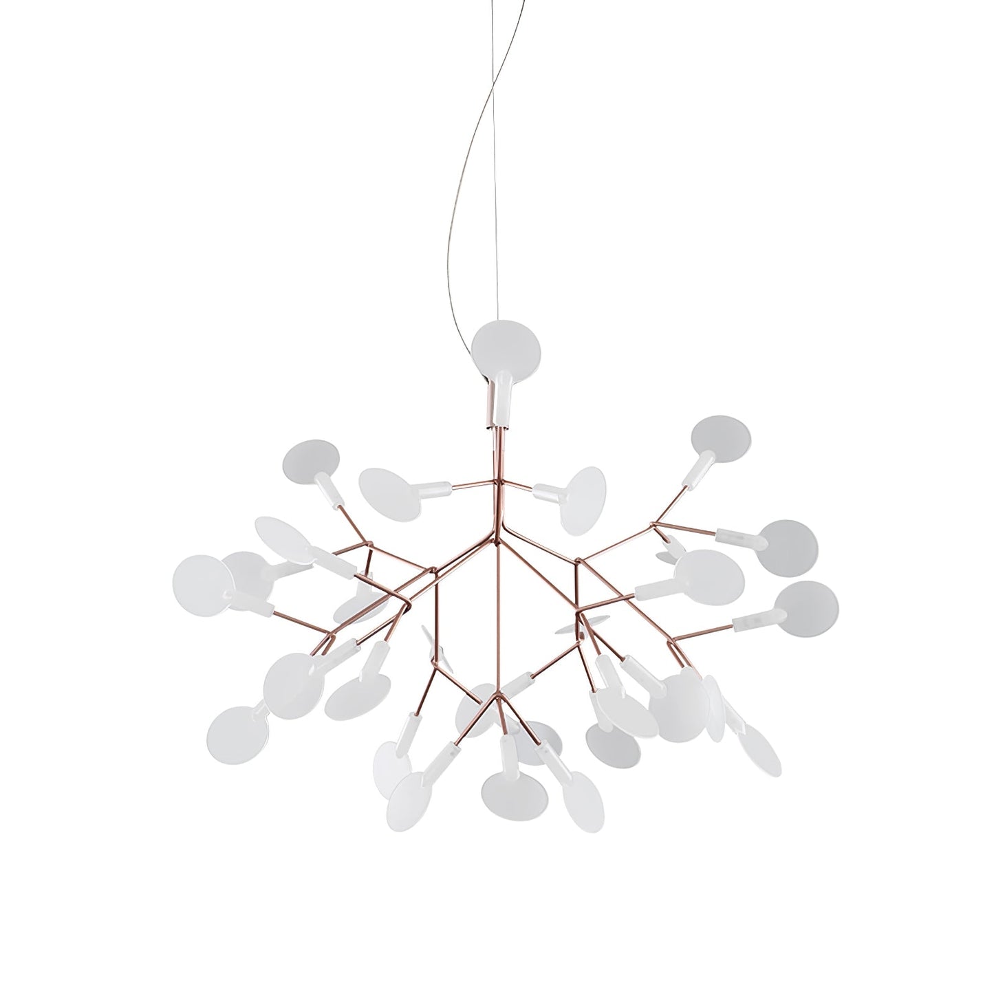 Rose Gold Firefly LED Candelabrum Chandelier