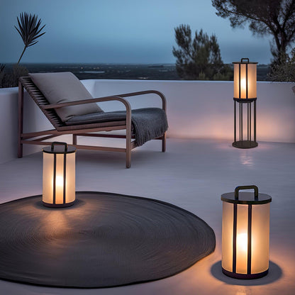 Round Pillar Acrylic Lantern Landscape light Outdoor Lamp