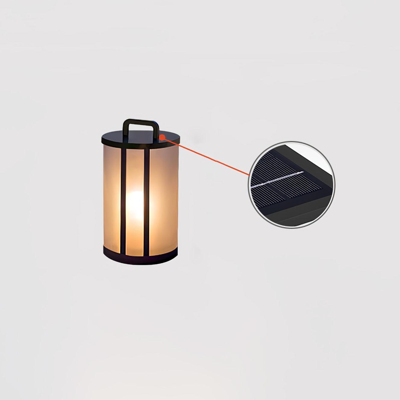 Round Pillar Acrylic Lantern Landscape light Outdoor Lamp