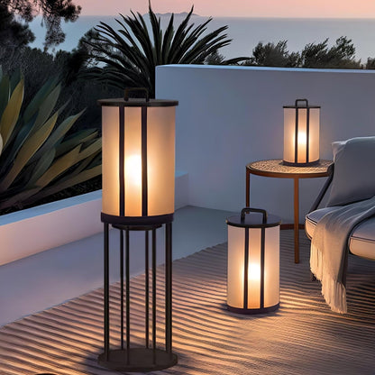 Round Pillar Acrylic Lantern Landscape light Outdoor Lamp