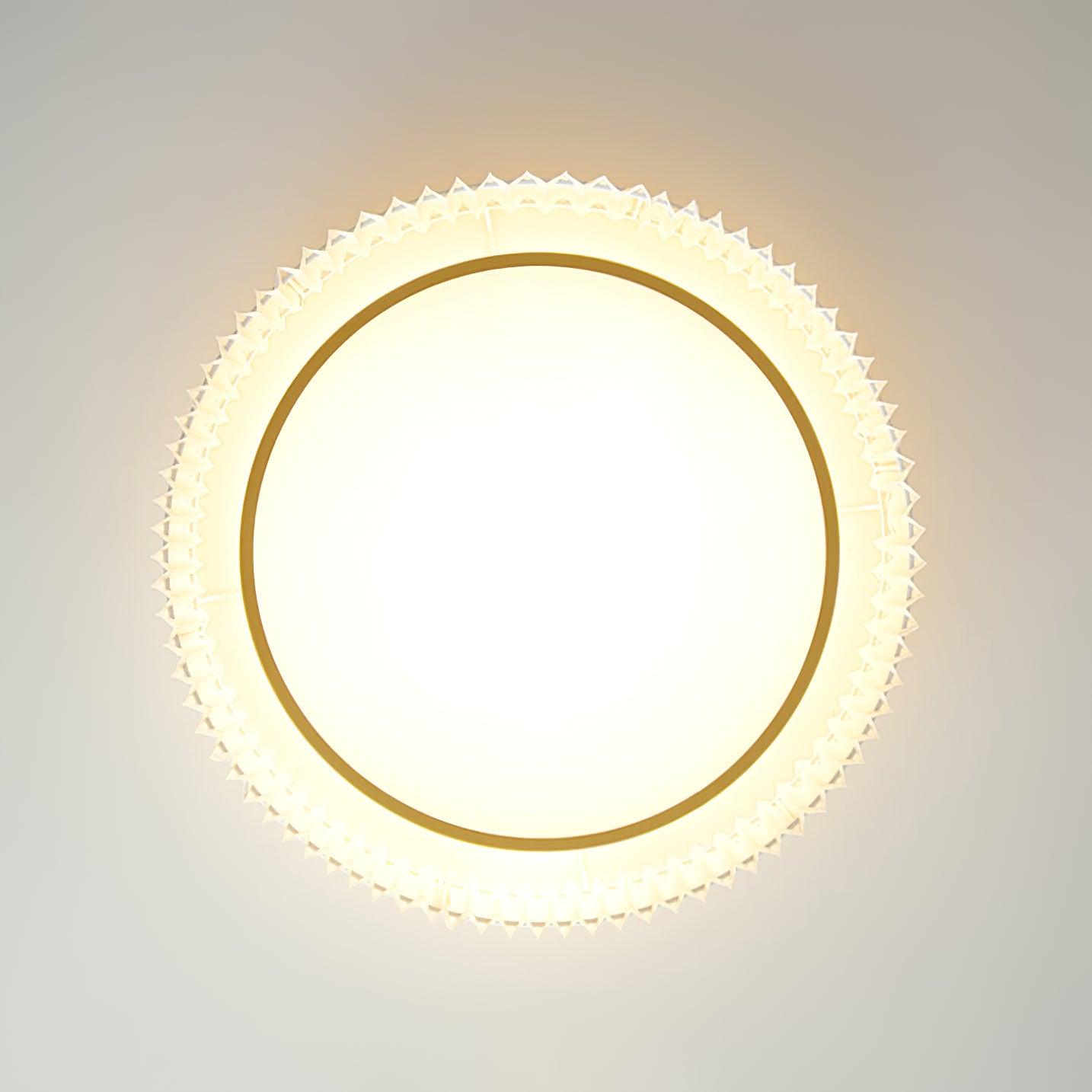 Round Pleated Overhead light Ceiling Lamp