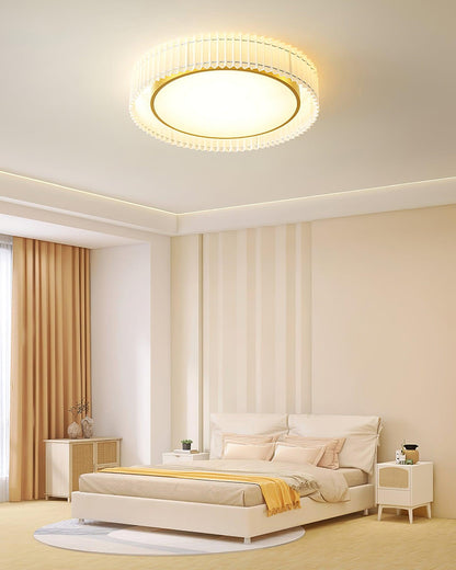 Round Pleated Overhead light Ceiling Lamp