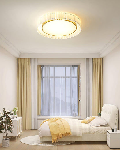 Round Pleated Overhead light Ceiling Lamp