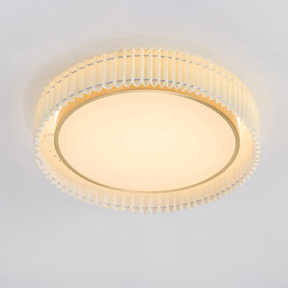 Round Pleated Overhead light Ceiling Lamp