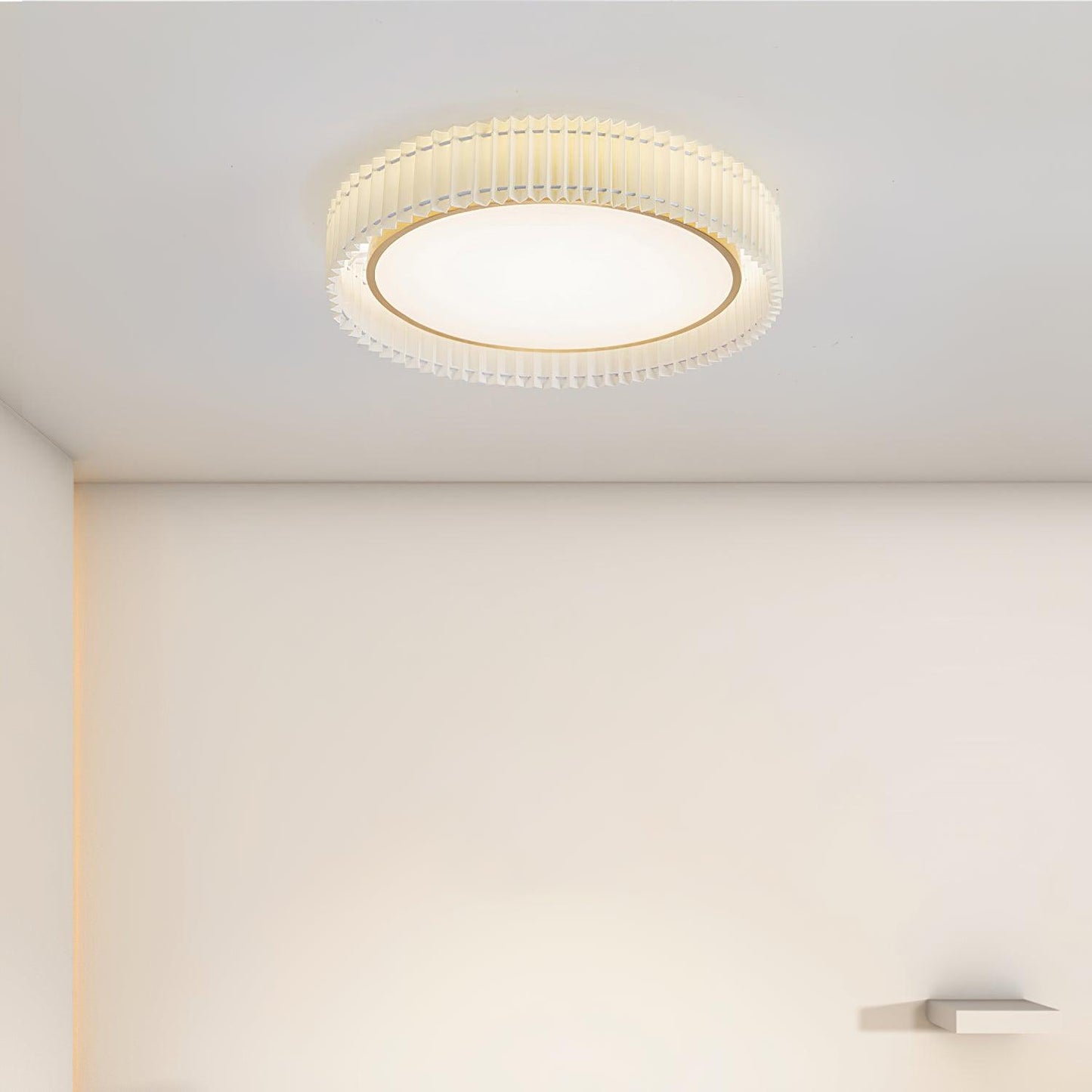 Round Pleated Overhead light Ceiling Lamp