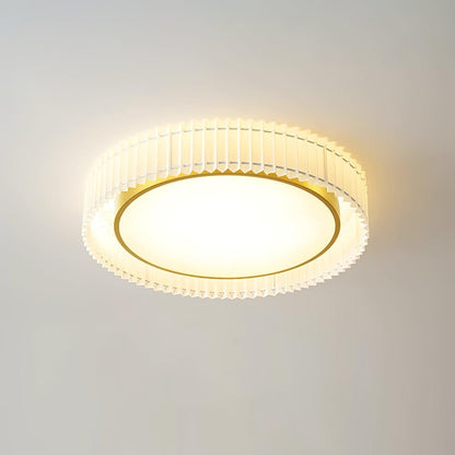 Round Pleated Overhead light Ceiling Lamp