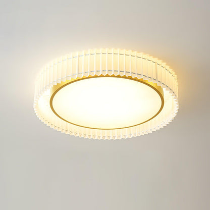Round Pleated Overhead light Ceiling Lamp