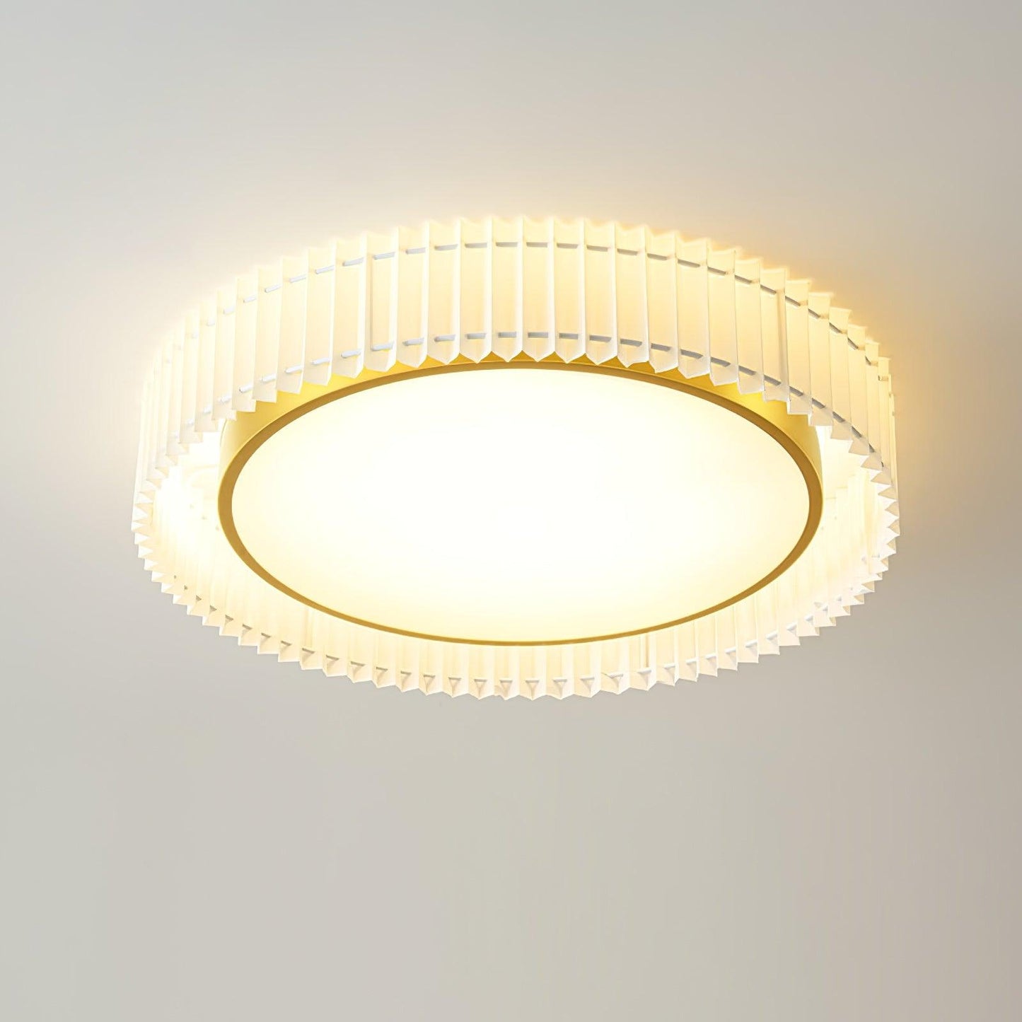 Round Pleated Overhead light Ceiling Lamp