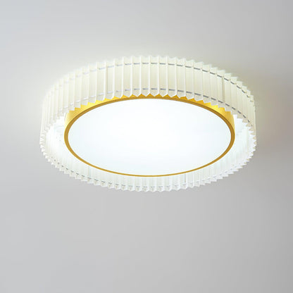 Round Pleated Overhead light Ceiling Lamp