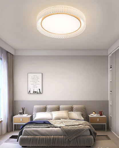 Round Pleated Overhead light Ceiling Lamp