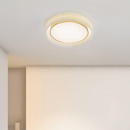 Round Pleated Overhead light Ceiling Lamp
