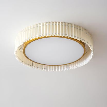 Round Pleated Overhead light Ceiling Lamp