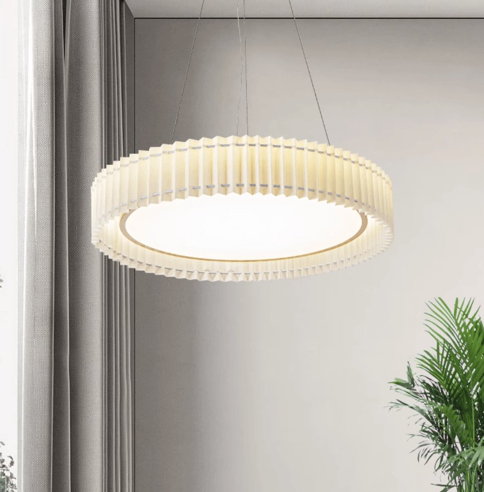 Round Pleated Houselight Pendant Lamp