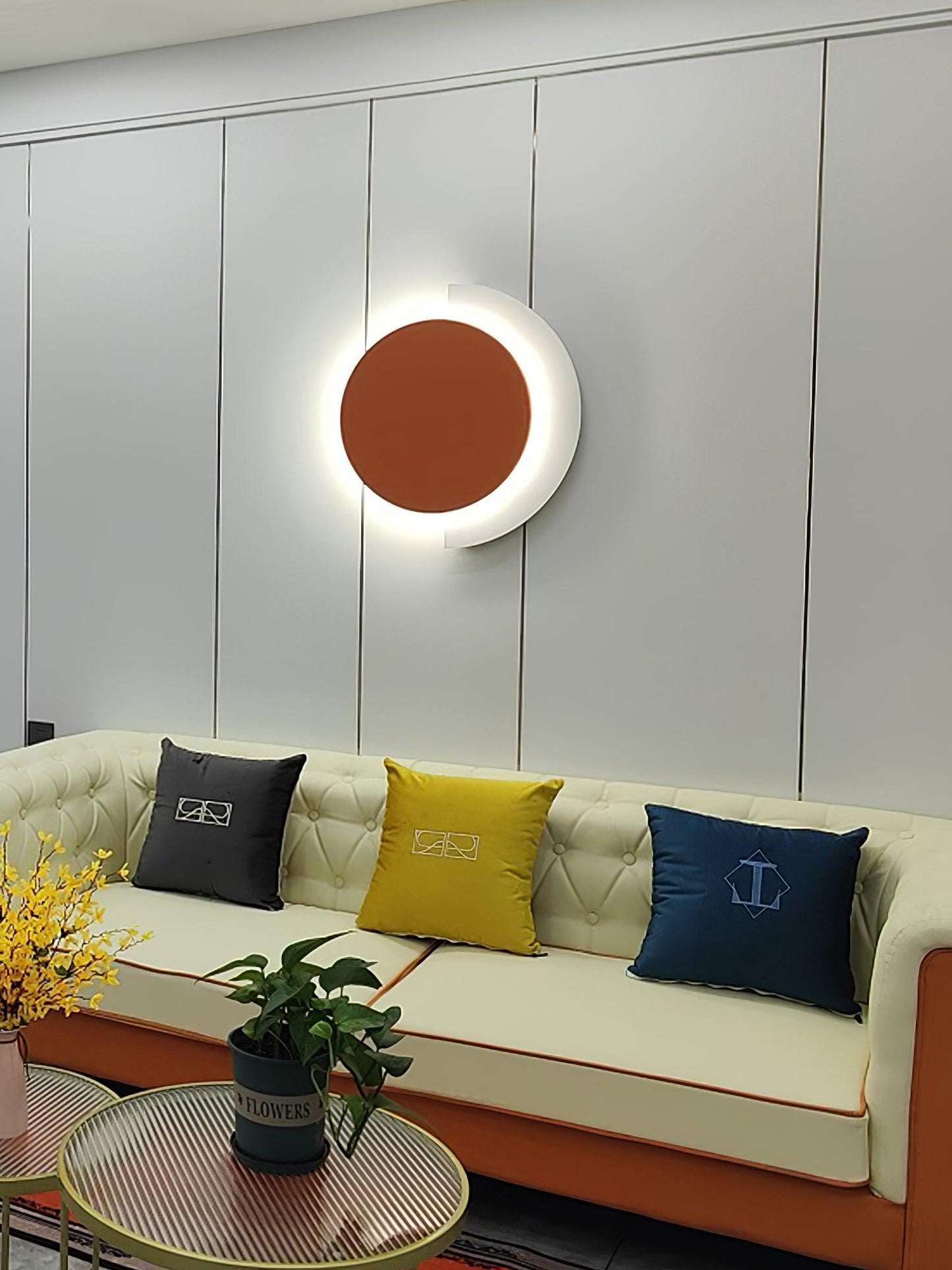 Rounded Abstract Art Lamp bracket Sconce