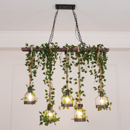 Rustic Wooden Pendant light Chandelier