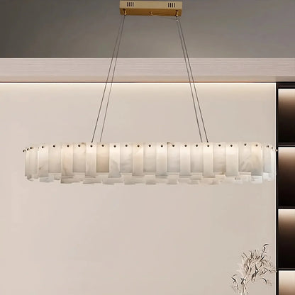 Moonshade Marble Dining Room Chandelier