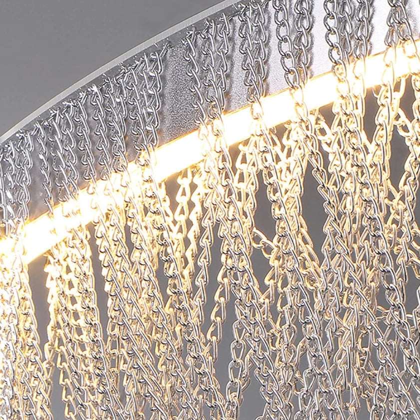 Cadena Tassel Modern Ring Chandelier