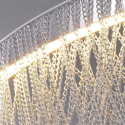 Cadena Tassel Modern Ring Chandelier