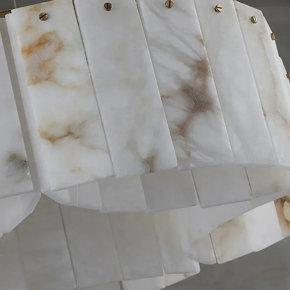 Moonshade Natural Marble Ceiling Light Fixture