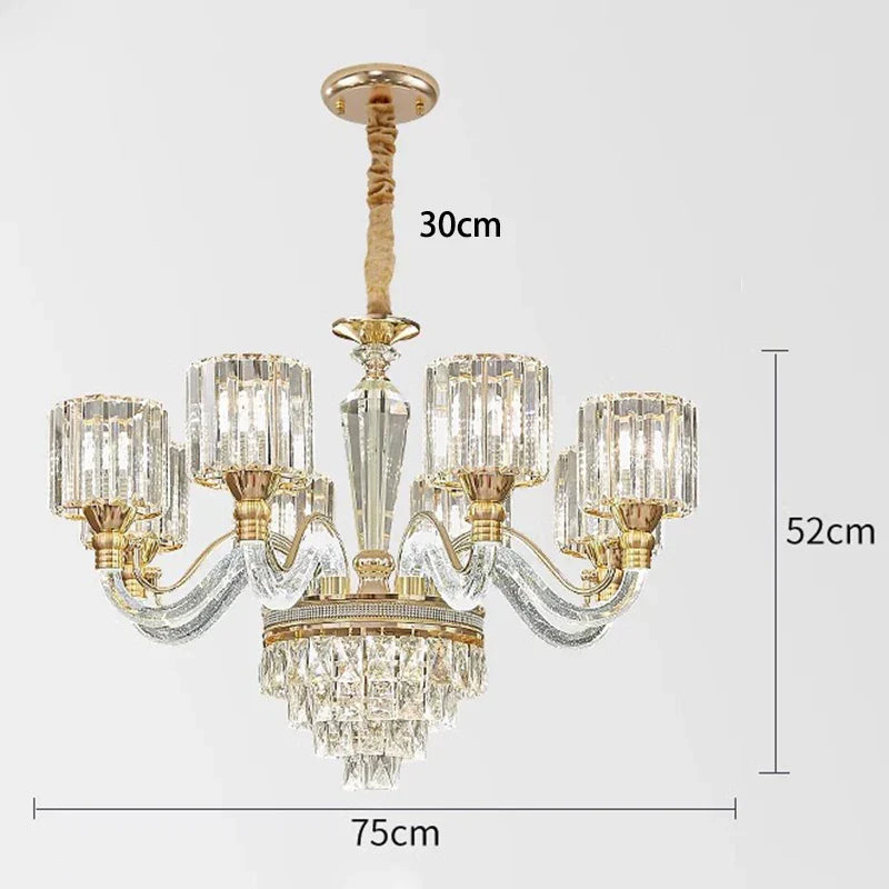 Gio Crystal Contemporary Chandelier
