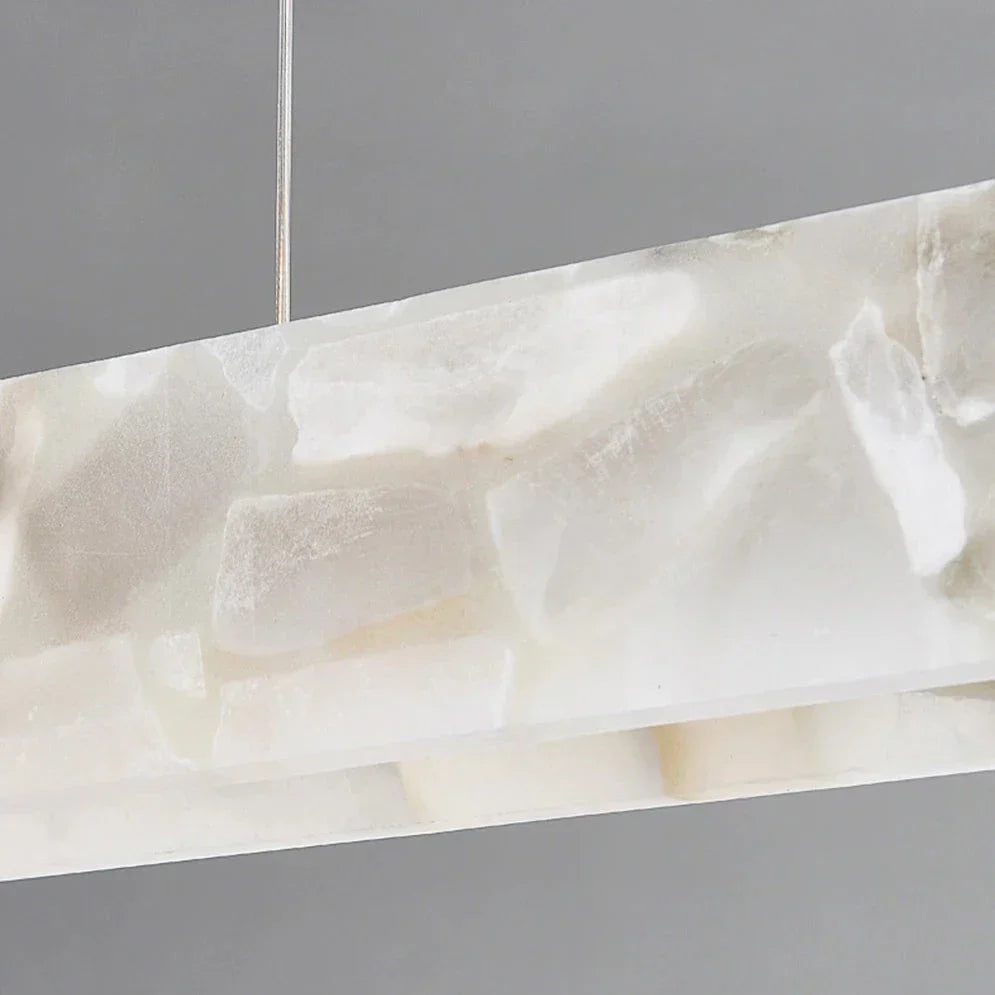 60" Natural Marble Dining Room Light Fixture