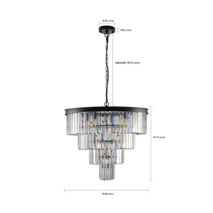 23.6" Gio Crystal Chandelier