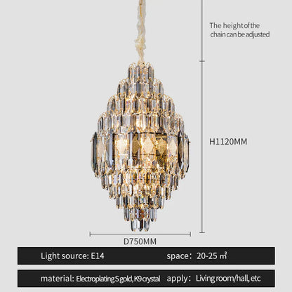 Lazzo Crystal Modern Chandelier