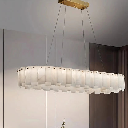 Moonshade Marble Dining Room Chandelier
