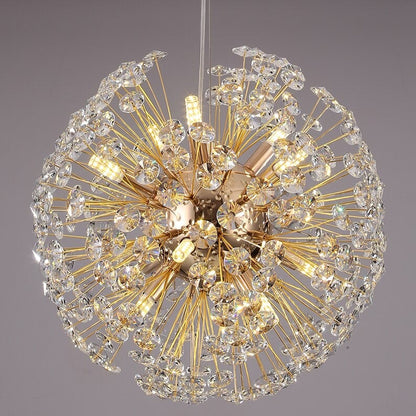 Liano Crystal Dandelion Sphere Ceiling Light