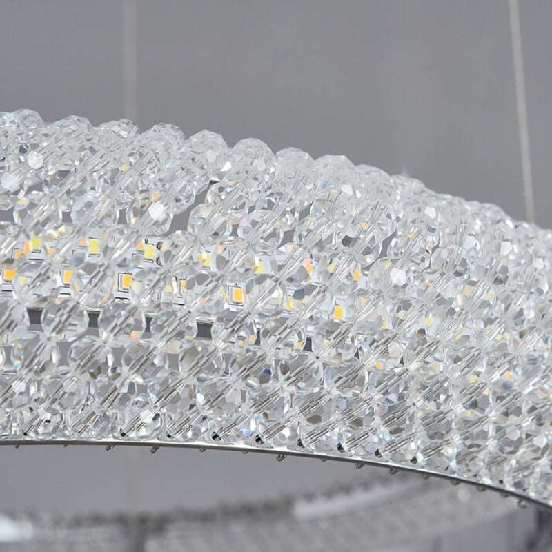 Bergamo 3-Ring Crystal Chandelier
