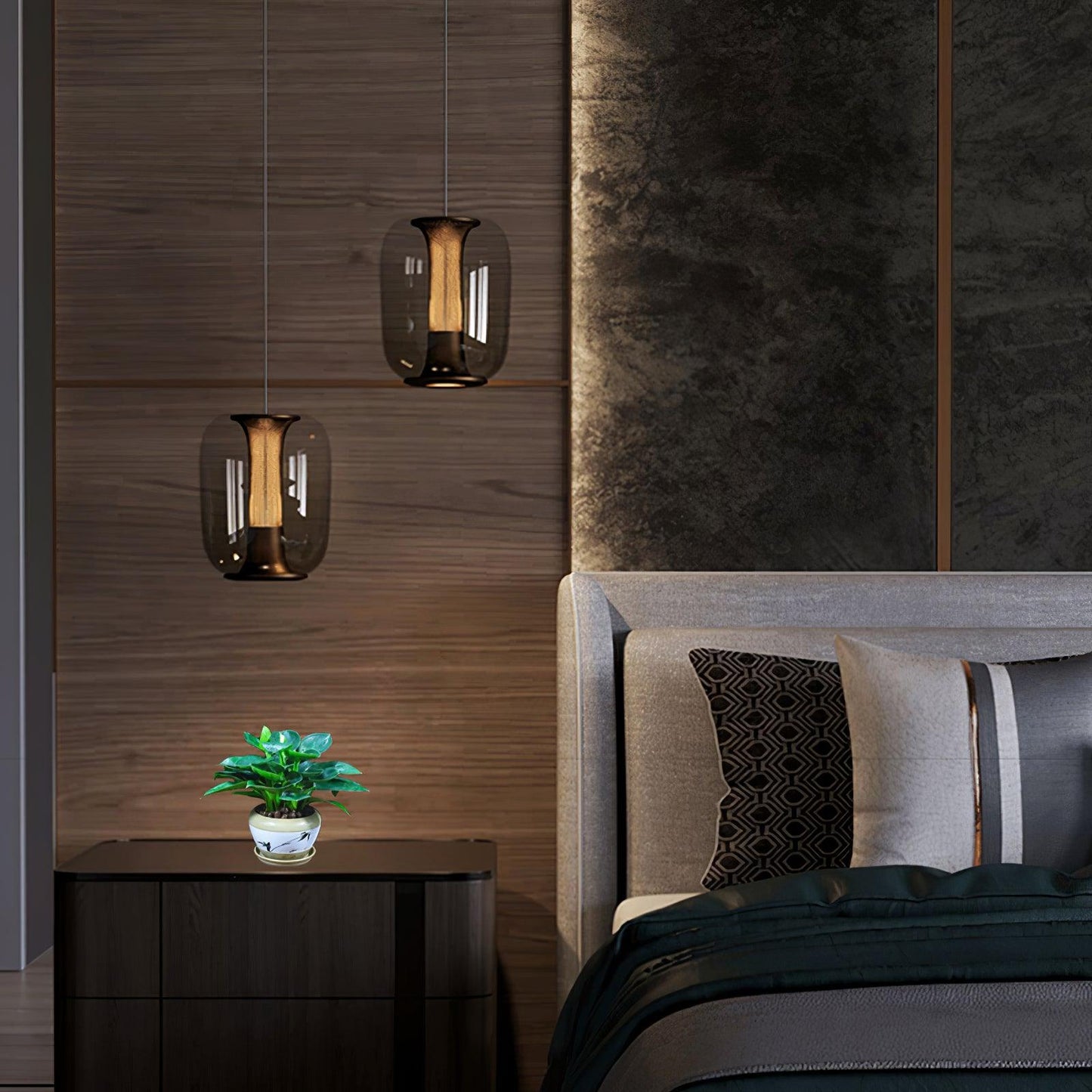 Savannah Glass Ceiling light fitting Pendant Lights