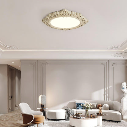 Sculpted Resin Flush mount light Ceiling Lamp