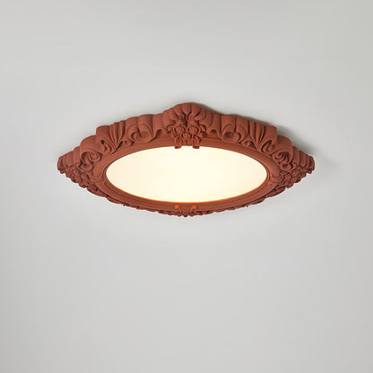 Sculpted Resin Flush mount light Ceiling Lamp