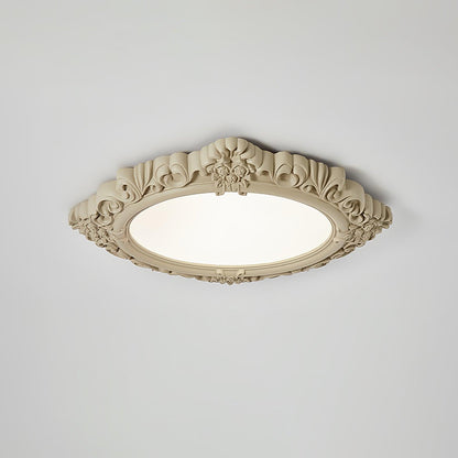 Sculpted Resin Flush mount light Ceiling Lamp
