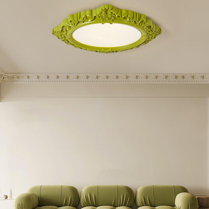 Sculpted Resin Flush mount light Ceiling Lamp