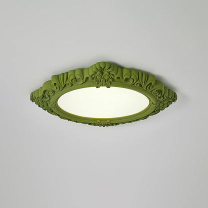 Sculpted Resin Flush mount light Ceiling Lamp