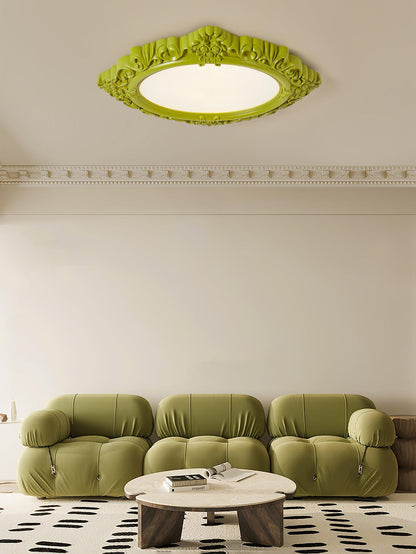 Sculpted Resin Flush mount light Ceiling Lamp