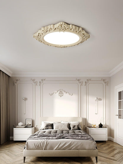 Sculpted Resin Flush mount light Ceiling Lamp