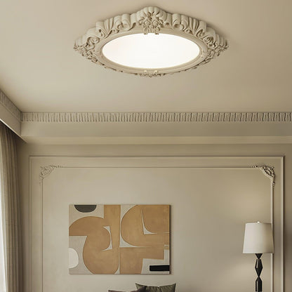 Sculpted Resin Flush mount light Ceiling Lamp