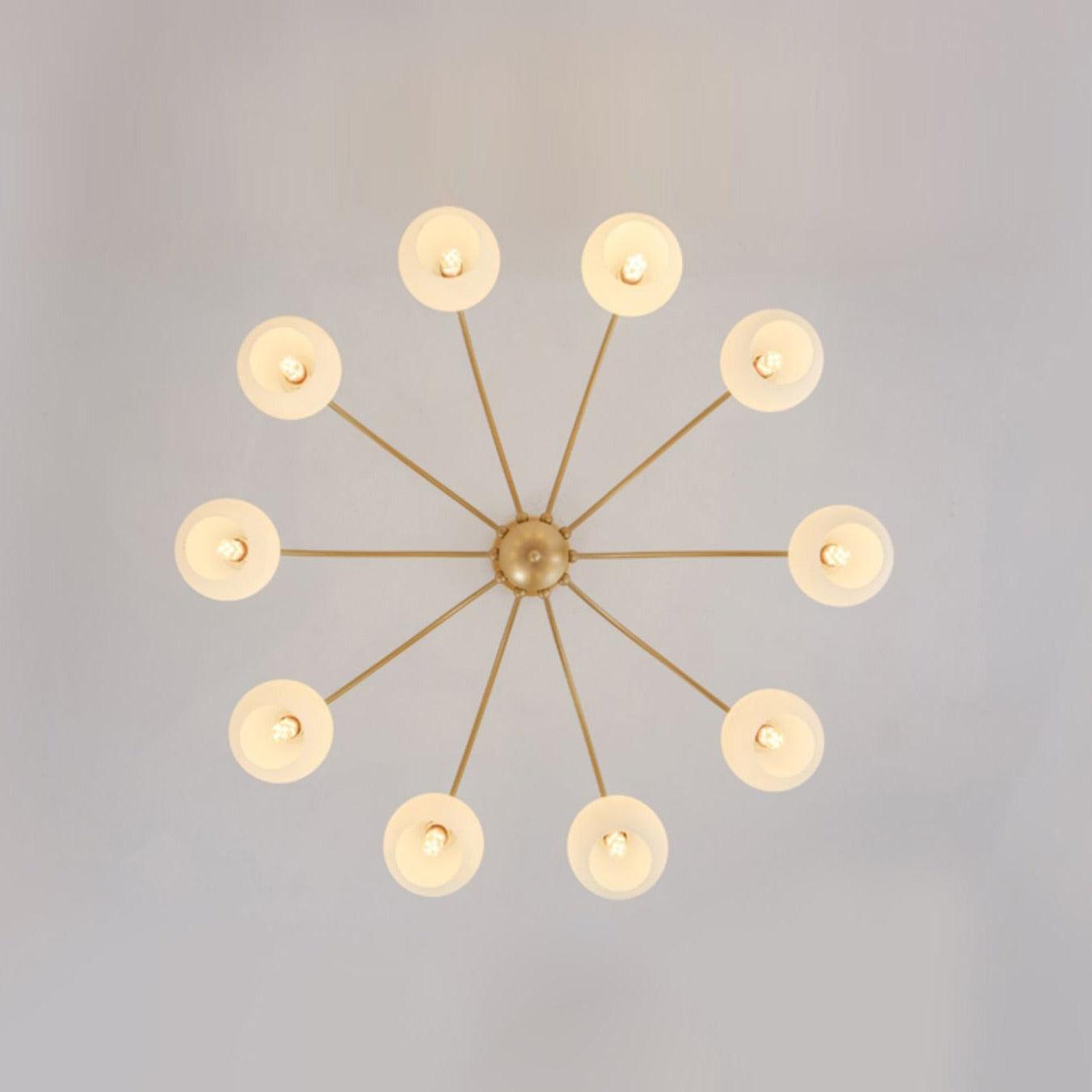 Sculptural Glass Ceiling fixture Chandelier