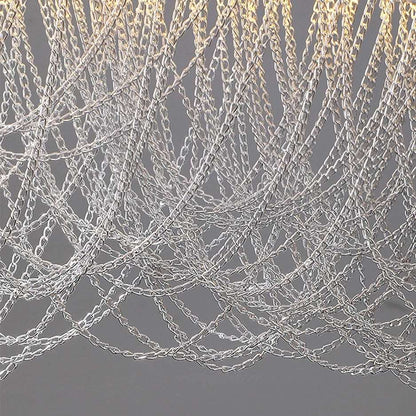 Cadena Tassel Modern Ring Chandelier